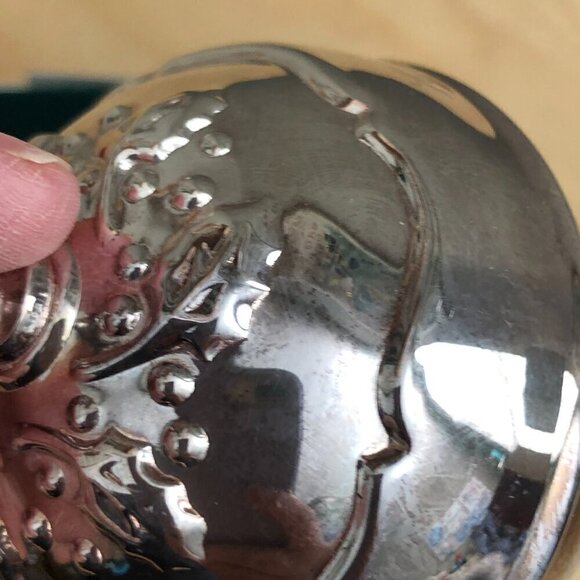 Vintage 1997 Holly Bell by Reed & Barton Silver Plated Christmas Ornament in Box - Picture 5 of 8